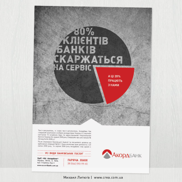 концепция печатной рекламы для киевского банка «Аккорд-банк» | Михаил Литюга